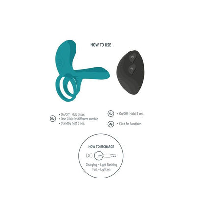 Xocoon Couples Vibrator Ring Green | Niks.fi verkkokauppa