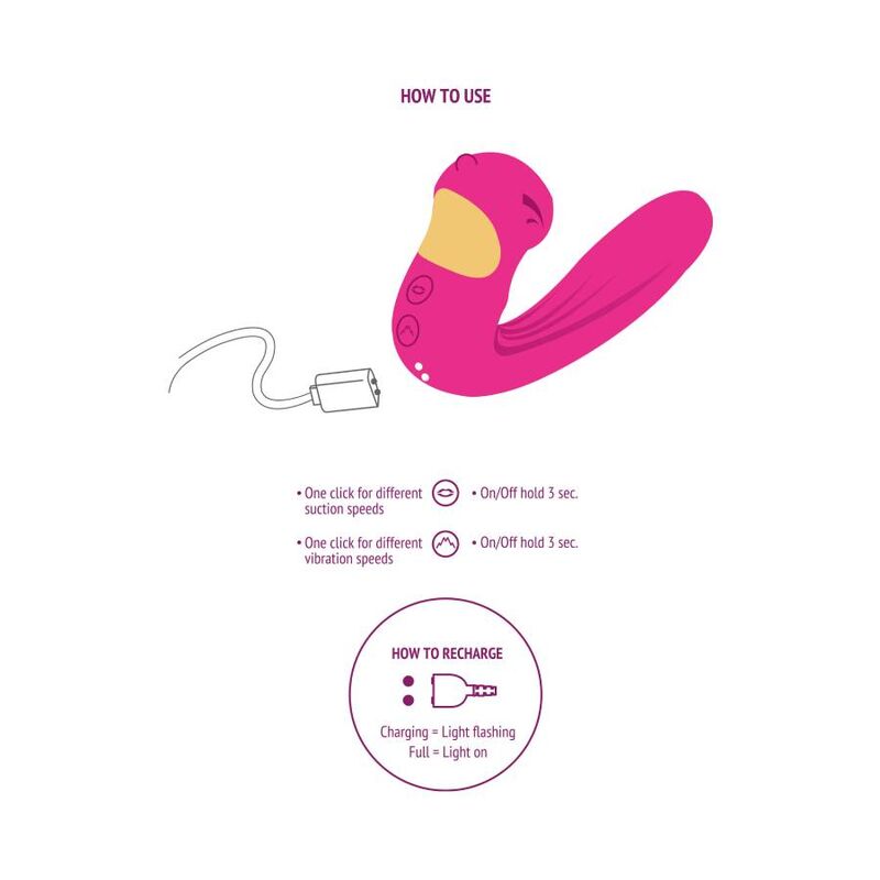 Xocoon Celestial Love Vibe Stimulator Fuchsia | Niks.fi verkkokauppa