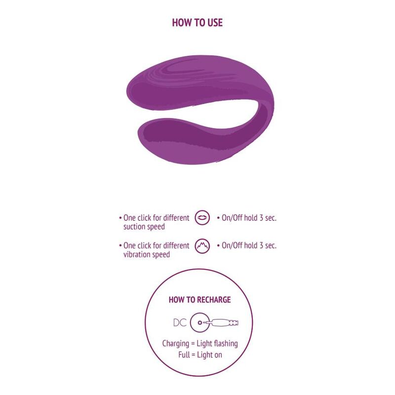 Xocoon Bound Love Couples Vibrator Purple | Niks.fi verkkokauppa