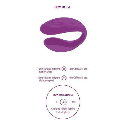 Xocoon Bound Love Couples Vibrator Purple | Niks.fi verkkokauppa