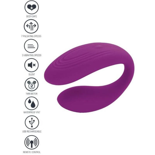 Xocoon Bound Love Couples Vibrator Purple | Niks.fi verkkokauppa