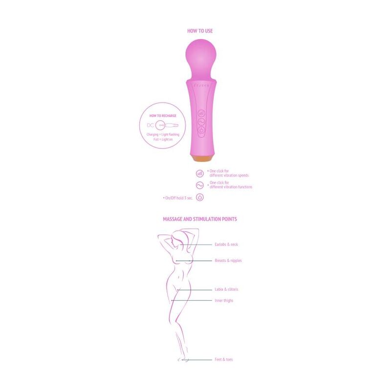 Xocoon The Personal Wand Fuchsia | Niks.fi verkkokauppa