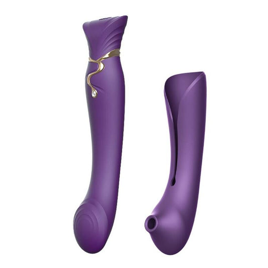 Zalo Queen Set Pulse Wave Clit Stim Purple | Niks.fi verkkokauppa