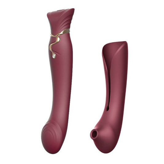 Zalo Queen Set Pulse Wave Clit Stim Red | Niks.fi verkkokauppa