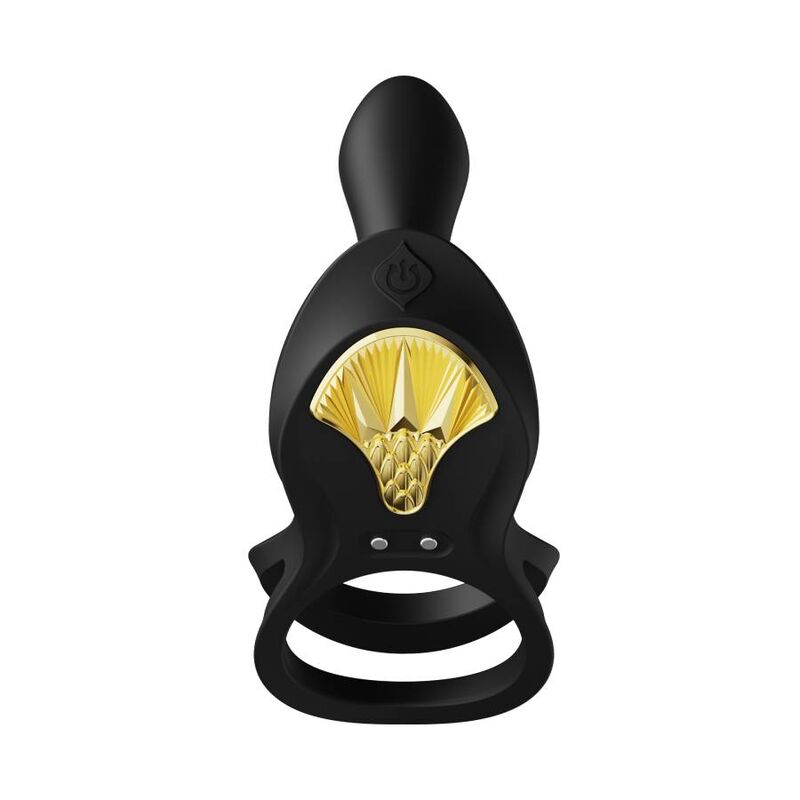 Zalo Bayek Vibrating Couples Ring Black | Niks.fi verkkokauppa