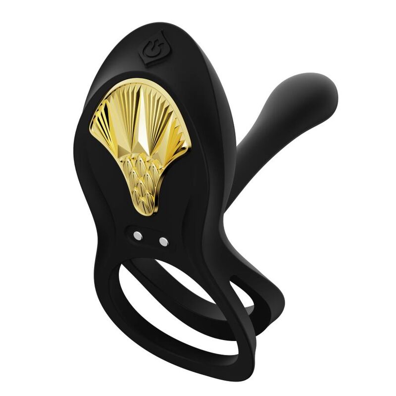 Zalo Bayek Vibrating Couples Ring Black | Niks.fi verkkokauppa