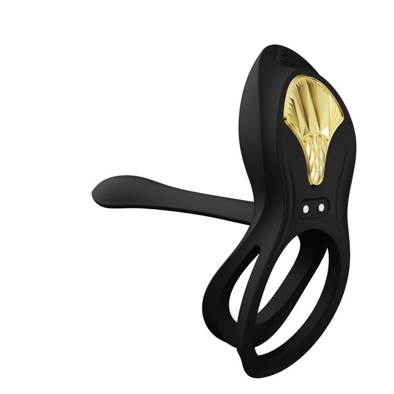 Zalo Bayek Vibrating Couples Ring Black | Niks.fi verkkokauppa