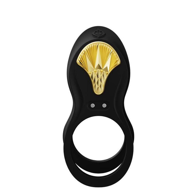 Zalo Bayek Vibrating Couples Ring Black | Niks.fi verkkokauppa