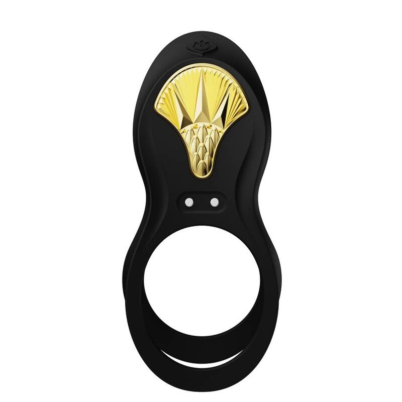 Zalo Bayek Vibrating Couples Ring Black | Niks.fi verkkokauppa