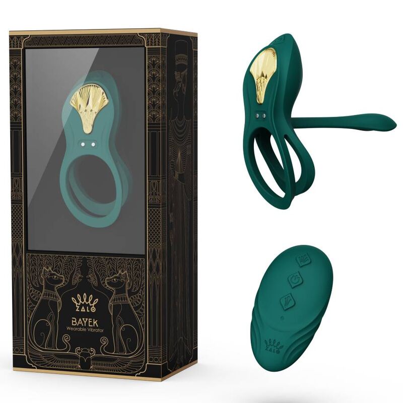 Zalo Bayek Vibrating Couples Ring Green | Niks.fi verkkokauppa