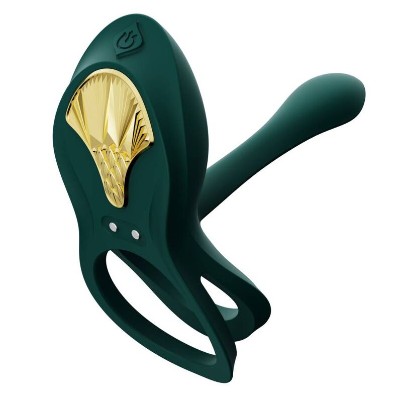 Zalo Bayek Vibrating Couples Ring Green | Niks.fi verkkokauppa