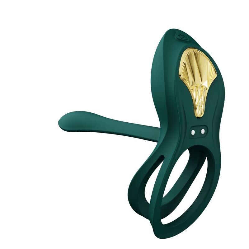 Zalo Bayek Vibrating Couples Ring Green | Niks.fi verkkokauppa