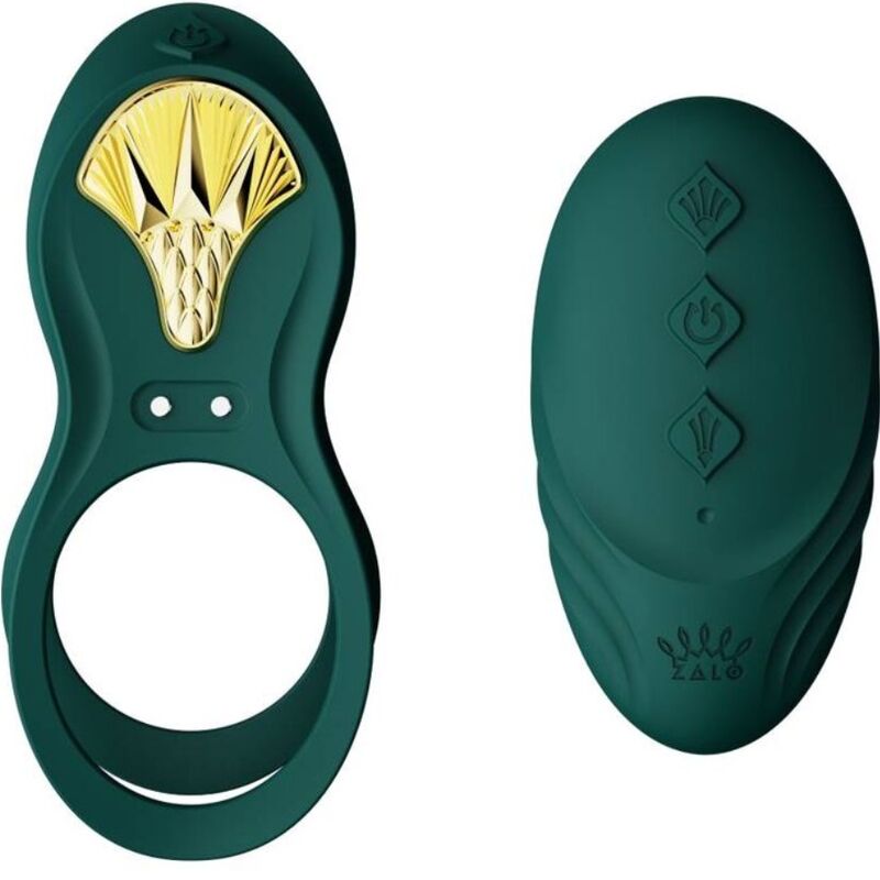 Zalo Bayek Vibrating Couples Ring Green | Niks.fi verkkokauppa