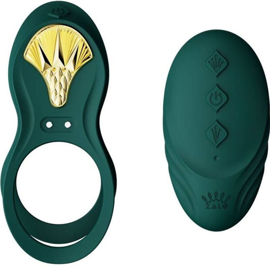 Zalo Bayek Vibrating Couples Ring Green | Niks.fi verkkokauppa
