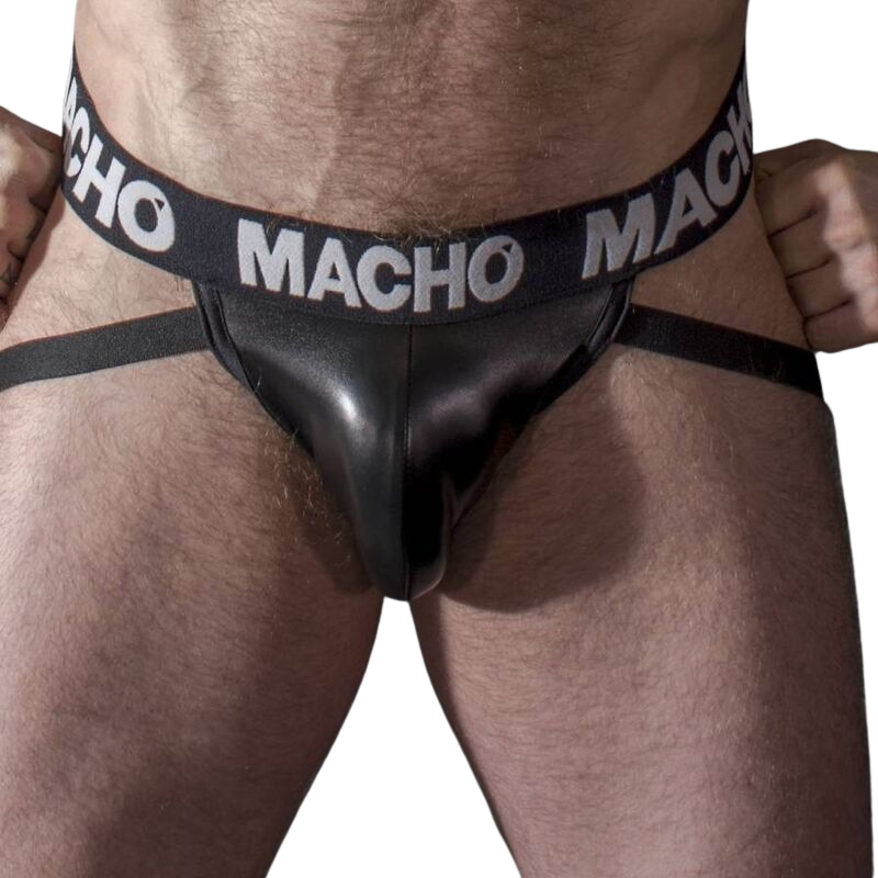 Macho Mx25Nc Jock Black Leather Xl | Niks.fi verkkokauppa