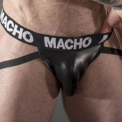 Macho Mx25Nc Jock Black Leather Xl | Niks.fi verkkokauppa