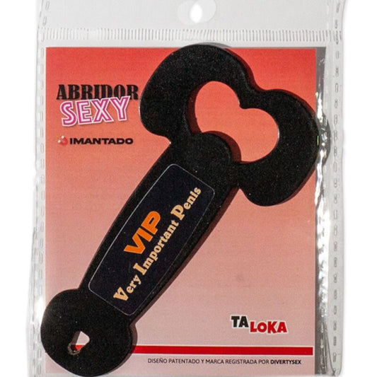 Taloka Magnetic Metal Opener Very Important Penis Black | Niks.fi verkkokauppa