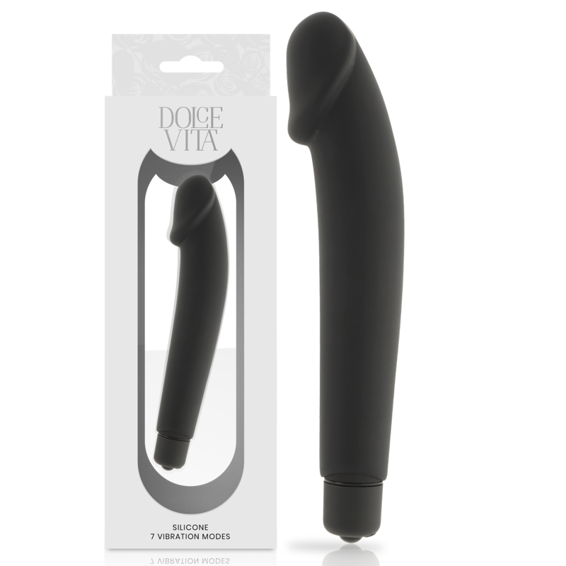 Dolce Vita Realistic Black Silicone | Niks.fi verkkokauppa