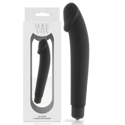 Dolce Vita Realistic Black Silicone | Niks.fi verkkokauppa