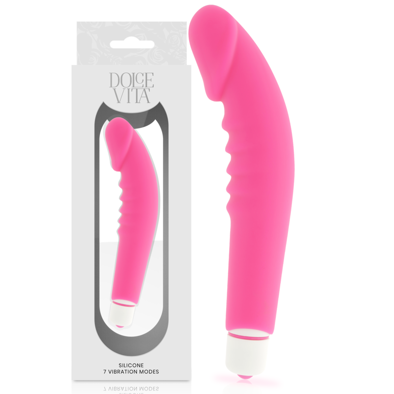 Dolce Vita Realistic Pleasure Pink Silicone | Niks.fi verkkokauppa