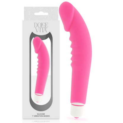 Dolce Vita Realistic Pleasure Pink Silicone | Niks.fi verkkokauppa