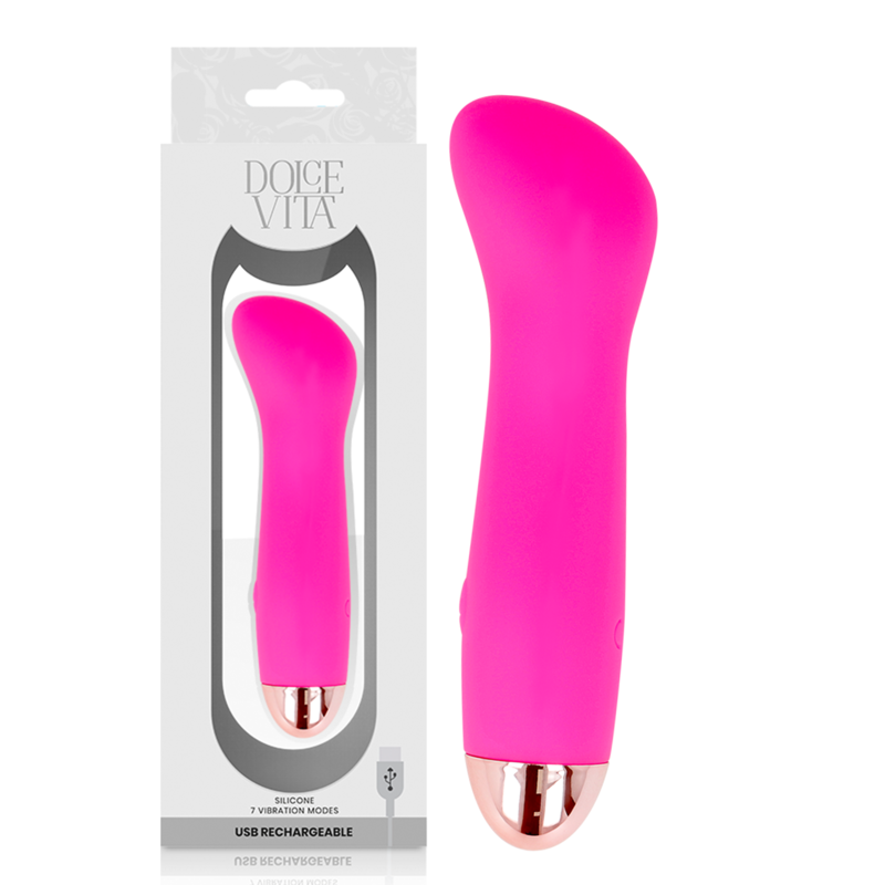 Dolce Vita Rechargeable Vibrator One Pink 7 Speed | Niks.fi verkkokauppa