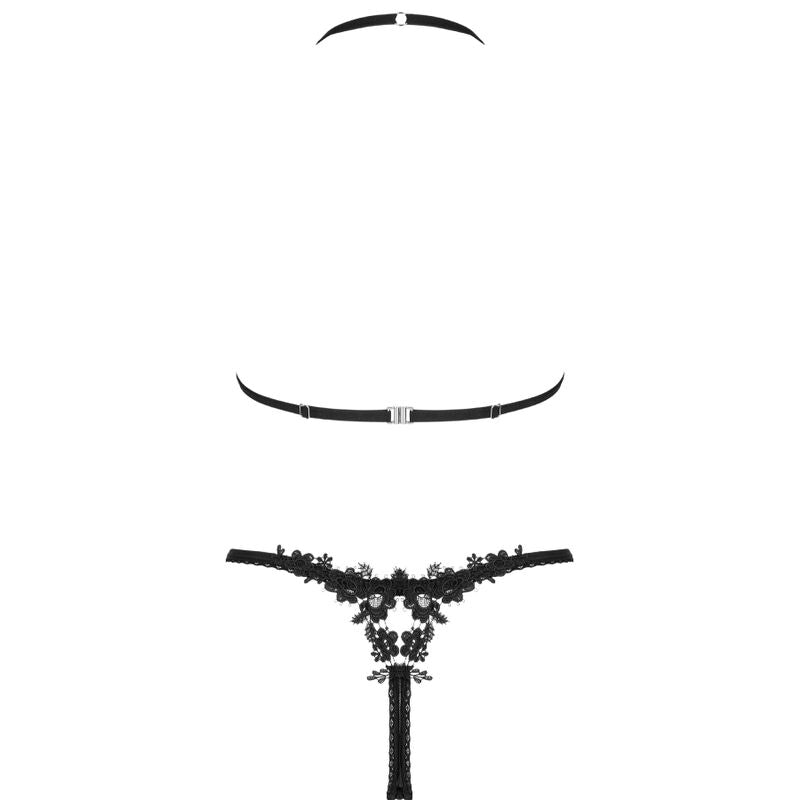 Obsessive Celia Noir Set 2 Pieces Xl/Xxl | Niks.fi verkkokauppa