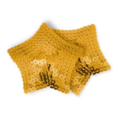 Ohmama Fetish Golden Sequined Star Nipples Covers | Niks.fi verkkokauppa