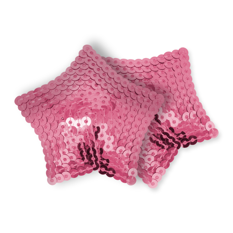 Ohmama Fetish Pink Sequined Star Nipples Covers | Niks.fi verkkokauppa