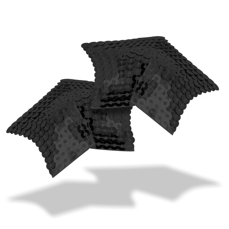Ohmama Fetish Black Sequined Star Nipples Covers | Niks.fi verkkokauppa