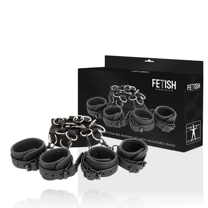 Fetish Submissive Luxury Bed Ties Set With Noprene Lining | Niks.fi verkkokauppa