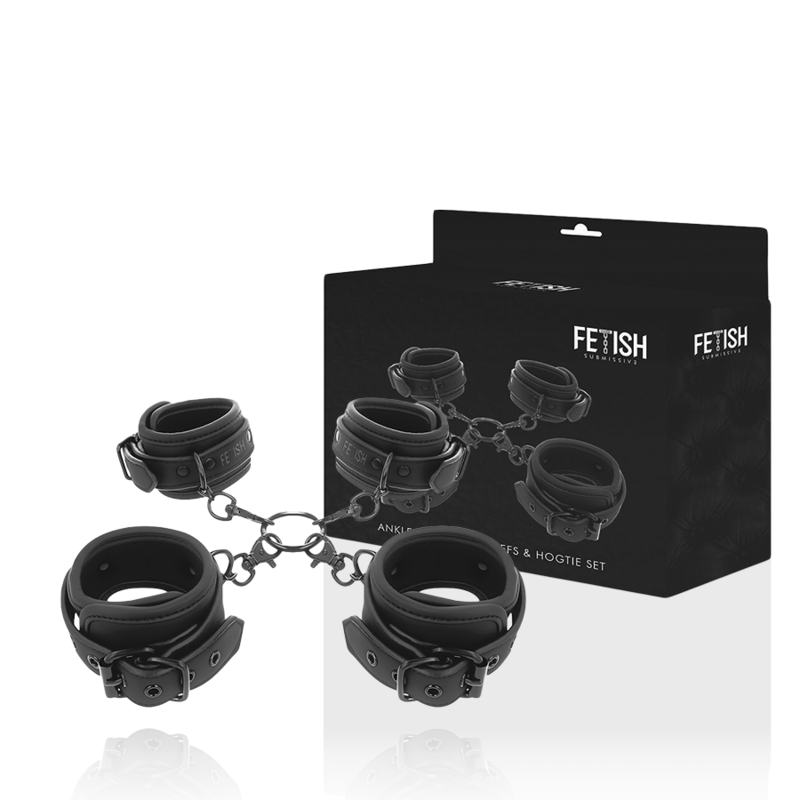 Fetish Submissive Set Of Hand And Ankle Handcuffs With Noprene Lining | Niks.fi verkkokauppa