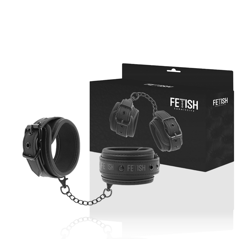 Fetish Submissive Vegan Leather Handcuffs With Noprene Lining | Niks.fi verkkokauppa