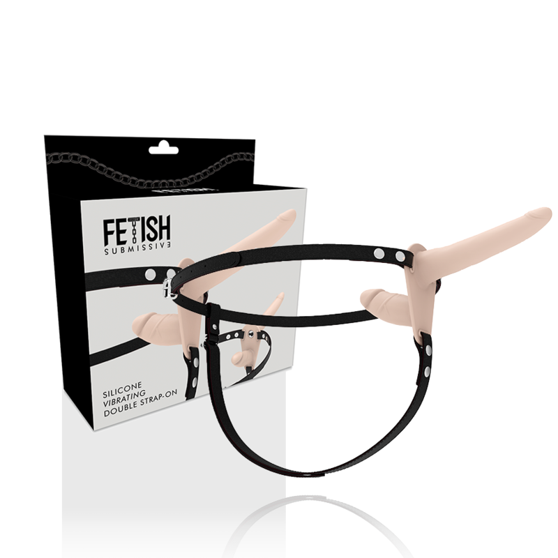 Fetish Submissive Harness Double Penetration Flesh Up Vibrator | Niks.fi verkkokauppa