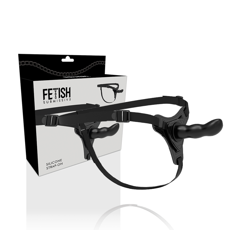 Fetish Submissive Harness Black Silicone G-Spot 16 Cm | Niks.fi verkkokauppa