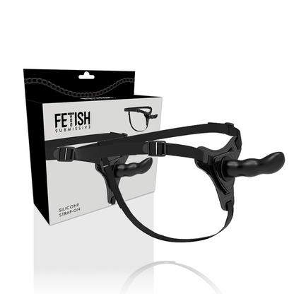 Fetish Submissive Harness Black Silicone G-Spot 16 Cm | Niks.fi verkkokauppa
