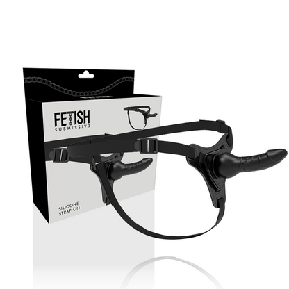 Fetish Submissive Harness Black Silicone Realistic 16 Cm | Niks.fi verkkokauppa