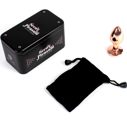 Secretplay Metal Butt Plug Rose Gold Small Size 7 Cm | Niks.fi verkkokauppa
