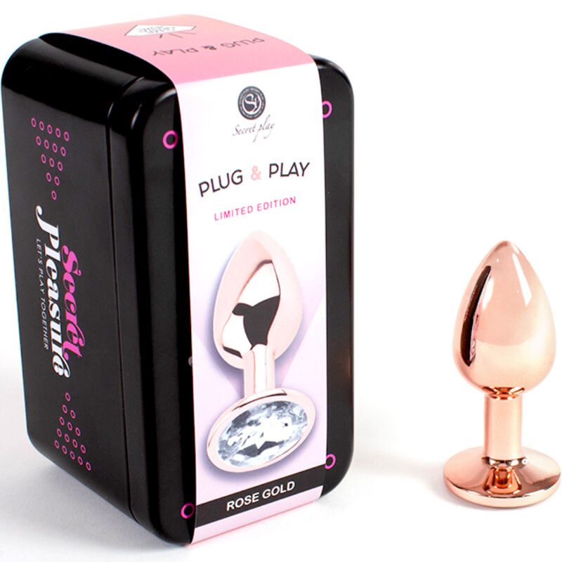 Secretplay Metal Butt Plug Rose Gold Small Size 7 Cm | Niks.fi verkkokauppa
