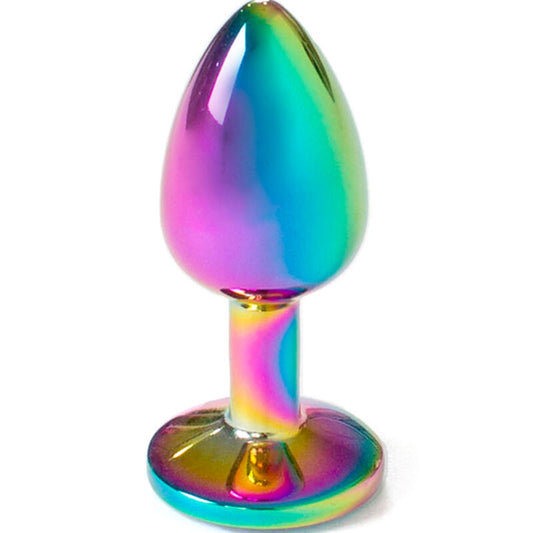 Secretplay Metal Butt Plug Rainbow Small Size 7 Cm | Niks.fi verkkokauppa
