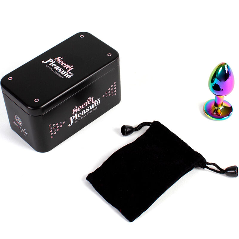 Secretplay Metal Butt Plug Rainbow Small Size 7 Cm | Niks.fi verkkokauppa