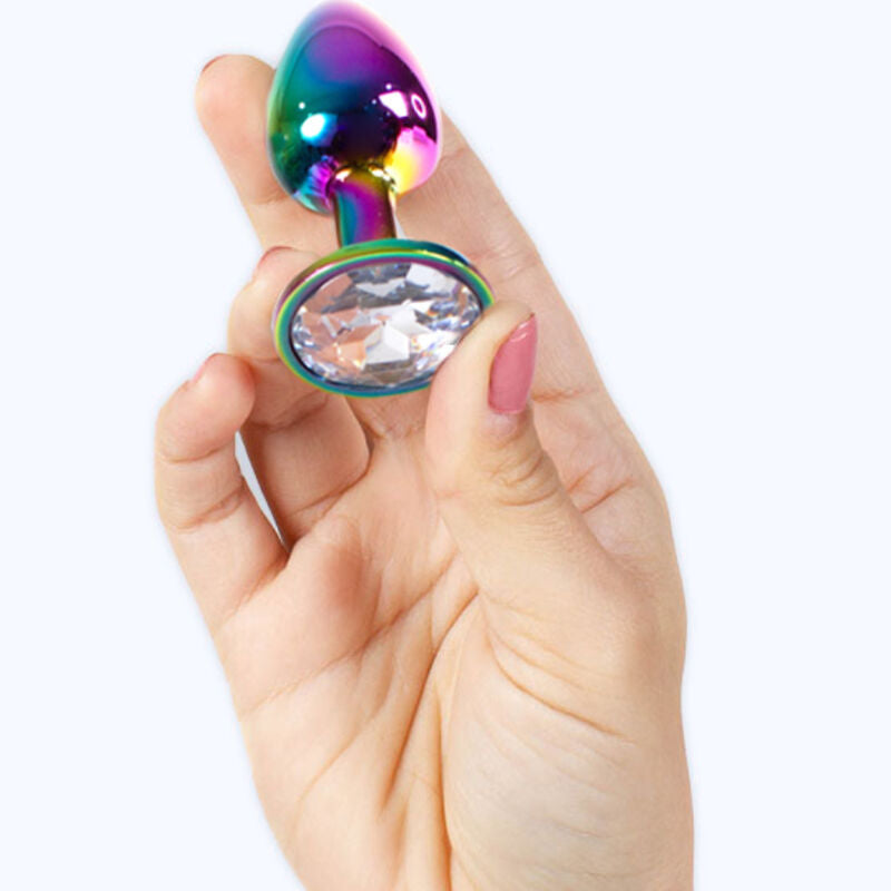 Secretplay Metal Butt Plug Rainbow Small Size 7 Cm | Niks.fi verkkokauppa
