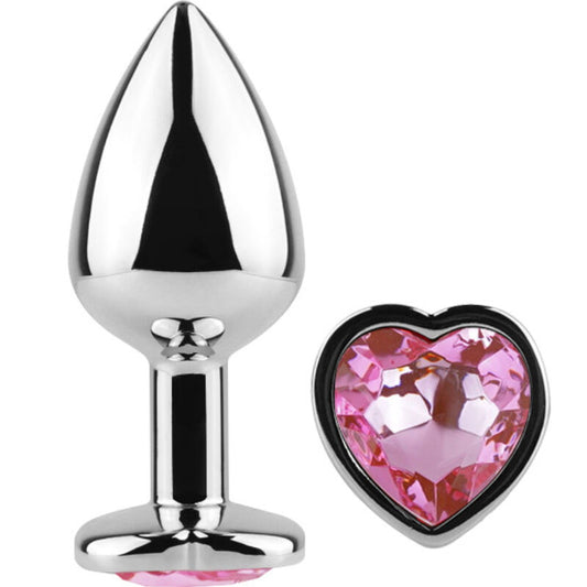 Secretplay Metal Butt Plug Fuchsia Heart Small Size 7 Cm | Niks.fi verkkokauppa