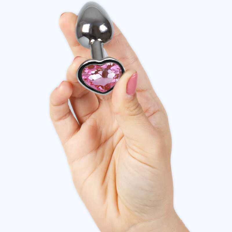 Secretplay Metal Butt Plug Fuchsia Heart Small Size 7 Cm | Niks.fi verkkokauppa