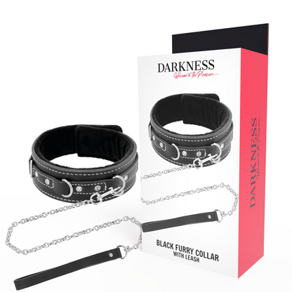 Darkness High Quality Leather Necklace With Leash | Niks.fi verkkokauppa