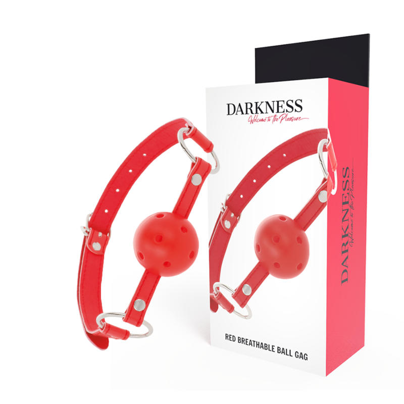 Darkness Red Breathable Gag | Niks.fi verkkokauppa