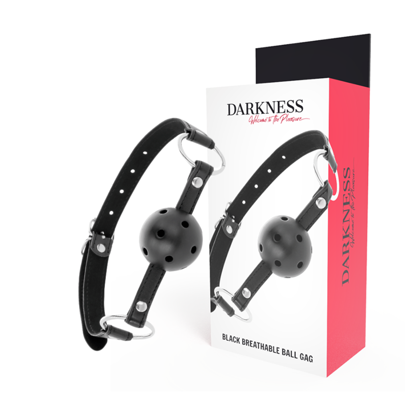 Darkness Black Breathable Gag | Niks.fi verkkokauppa