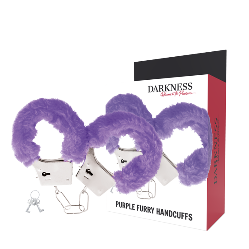 Darkness Lilac Lined Metal Handcuffs | Niks.fi verkkokauppa