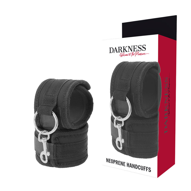 Darkness Neoprene Handcuffs | Niks.fi verkkokauppa