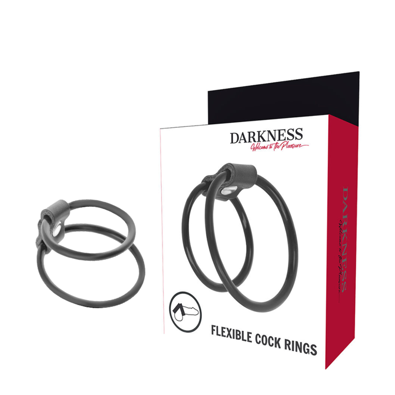 Darkness Enhancing Duo Penis Rings. | Niks.fi verkkokauppa